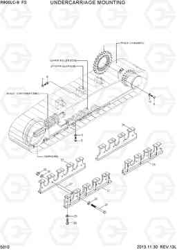 5010 UNDERCARRIAGE MOUNTING R800LC-9 FS, Hyundai