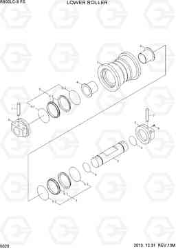 5020 LOWER ROLLER R800LC-9 FS, Hyundai