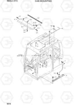 6010 CAB MOUNTING R800LC-9 FS, Hyundai