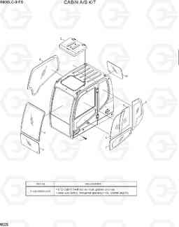 6025 CAB A/S KIT R800LC-9 FS, Hyundai