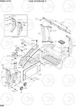 6090 CAB INTERIOR 2 R800LC-9 FS, Hyundai