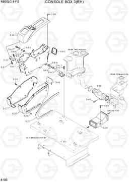 6130 CONSOLE BOX 3(RH) R800LC-9 FS, Hyundai