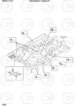 6300 GROMMET GROUP R800LC-9 FS, Hyundai