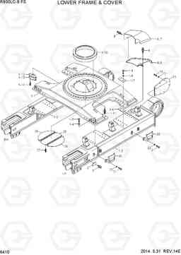 6410 LOWER FRAME & COVER R800LC-9 FS, Hyundai