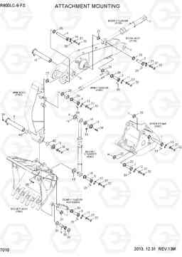 7010 ATTACHMENT MOUNTING R800LC-9 FS, Hyundai