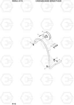 9110 CRANKCASE BREATHER R800LC-9 FS, Hyundai