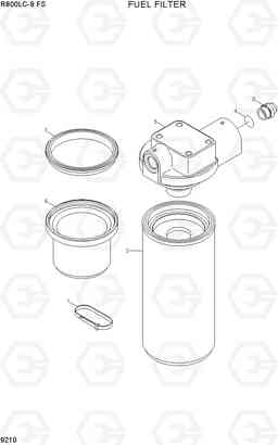 9210 FUEL FILTER R800LC-9 FS, Hyundai