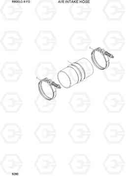 9280 AIR INTAKE HOSE R800LC-9 FS, Hyundai