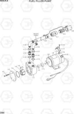 2090 FUEL FILLER PUMP R80CR-9, Hyundai