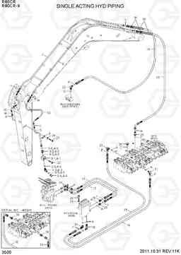 3500 SINGLE ACTING PIPING R80CR-9, Hyundai