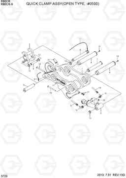 3720 QUICK CLAMP ASSY(HOOK TYPE 1, -#0500) R80CR-9, Hyundai