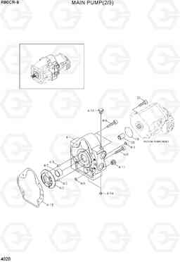 4020 MAIN PUMP(2/3) R80CR-9, Hyundai