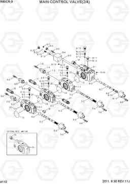 4110 MAIN CONTROL VALVE(2/4) R80CR-9, Hyundai