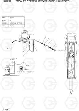 4730 BREAKER CENTRAL GREASE SUPPLY UNIT(OPT) R80CR-9, Hyundai