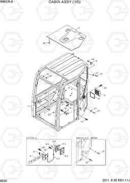 6020 CAB ASSY(1/5) R80CR-9, Hyundai