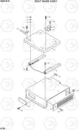 6130 SEAT BASE ASSY R80CR-9, Hyundai