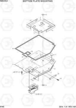 6160 BOTTOM PLATE MOUNTING R80CR-9, Hyundai