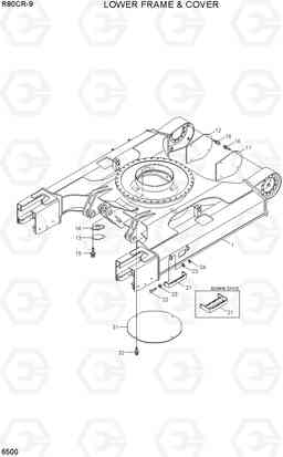 6500 LOWER FRAME & COVER R80CR-9, Hyundai