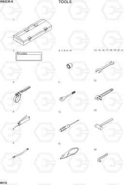 8010 TOOLS R80CR-9, Hyundai