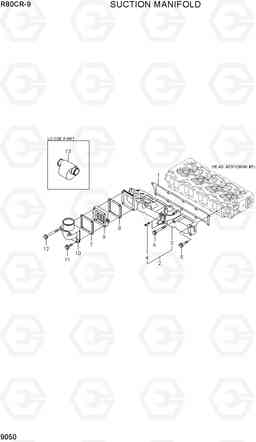 9050 SUCTION MAINFOLD R80CR-9, Hyundai