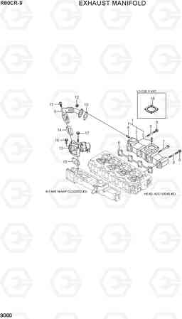 9060 EXHASUT MANIFOLD R80CR-9, Hyundai