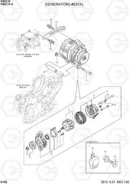 9160 GENERATOR(-#0354) R80CR-9, Hyundai