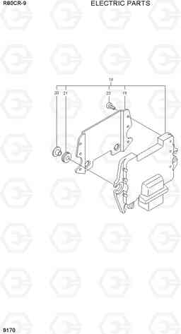 9170 ELECTRIC PARTS R80CR-9, Hyundai