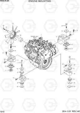 1010 ENGINE MOUNTING R80CR-9A, Hyundai