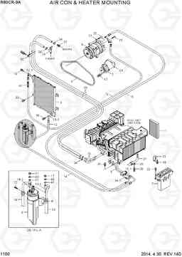 1100 AIRCON & HEATER MOUNTING R80CR-9A, Hyundai