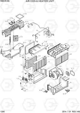 1200 AIRCON & HEATER UNIT R80CR-9A, Hyundai