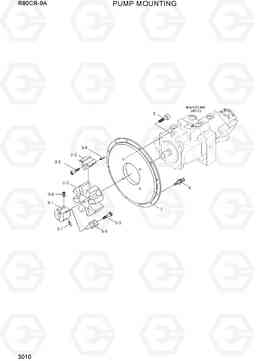 3010 PUMP MOUNTING R80CR-9A, Hyundai