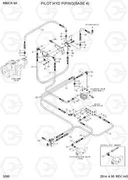 3260 PILOT HYD PIPING(BASE 4) R80CR-9A, Hyundai