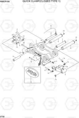 3730 QUICK CLAMP(CLOSED TYPE 1) R80CR-9A, Hyundai