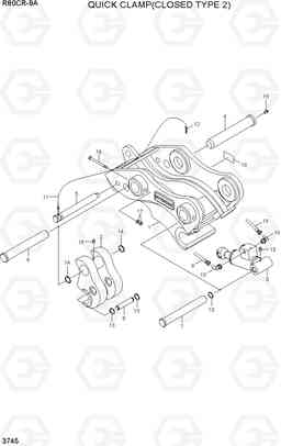 3745 QUICK CLAMP(CLOSED TYPE 2) R80CR-9A, Hyundai