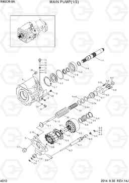 4010 MAIN PUMP(1/3) R80CR-9A, Hyundai