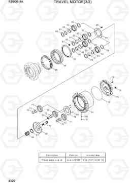 4320 TRAVEL MOTOR(3/3) R80CR-9A, Hyundai