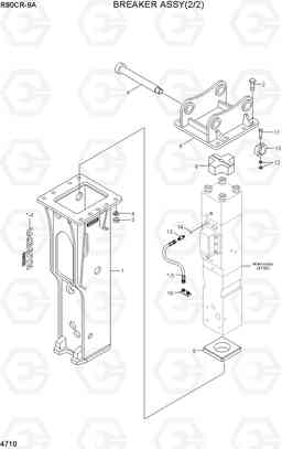 4710 BREAKER ASSY(2/2) R80CR-9A, Hyundai