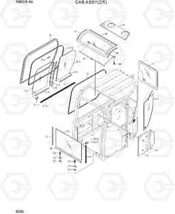 6030 CAB ASSY(2/5) R80CR-9A, Hyundai