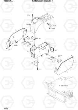 6120 CONSOLE BOX(RH) R80CR-9A, Hyundai