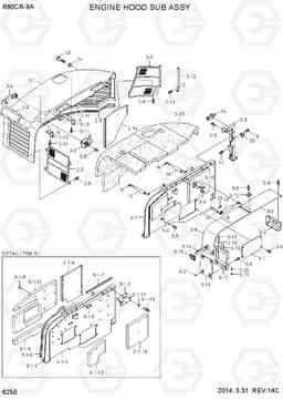 6250 ENGINE HOOD SUB ASSY R80CR-9A, Hyundai