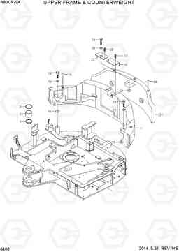 6400 UPPER FRAME & COUNTERWEIGHT R80CR-9A, Hyundai