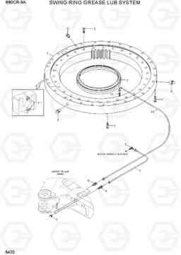 6420 SWING RING GREASE LUB SYSTEM R80CR-9A, Hyundai