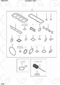 9190 GASKET SET R80CR-9A, Hyundai