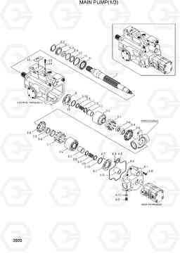 2020 MAIN PUMP(1/3) R95W-3, Hyundai