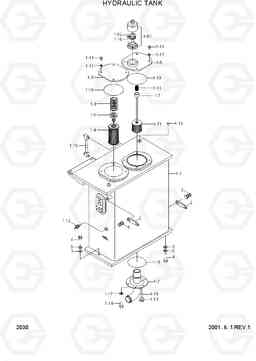 2030 HYDRAULIC TANK R95W-3, Hyundai