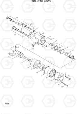 2250 STEERING VALVE R95W-3, Hyundai