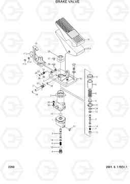 2260 BRAKE VALVE R95W-3, Hyundai