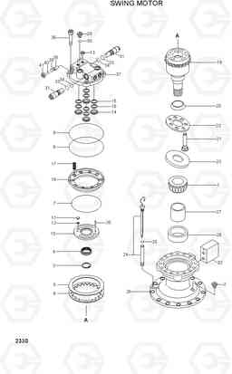 2330 SWING MOTOR R95W-3, Hyundai