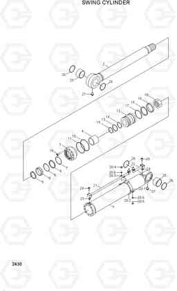 2430 SWING CYLINDER R95W-3, Hyundai