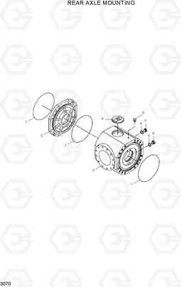 3070 REAR AXLE HOUSING R95W-3, Hyundai